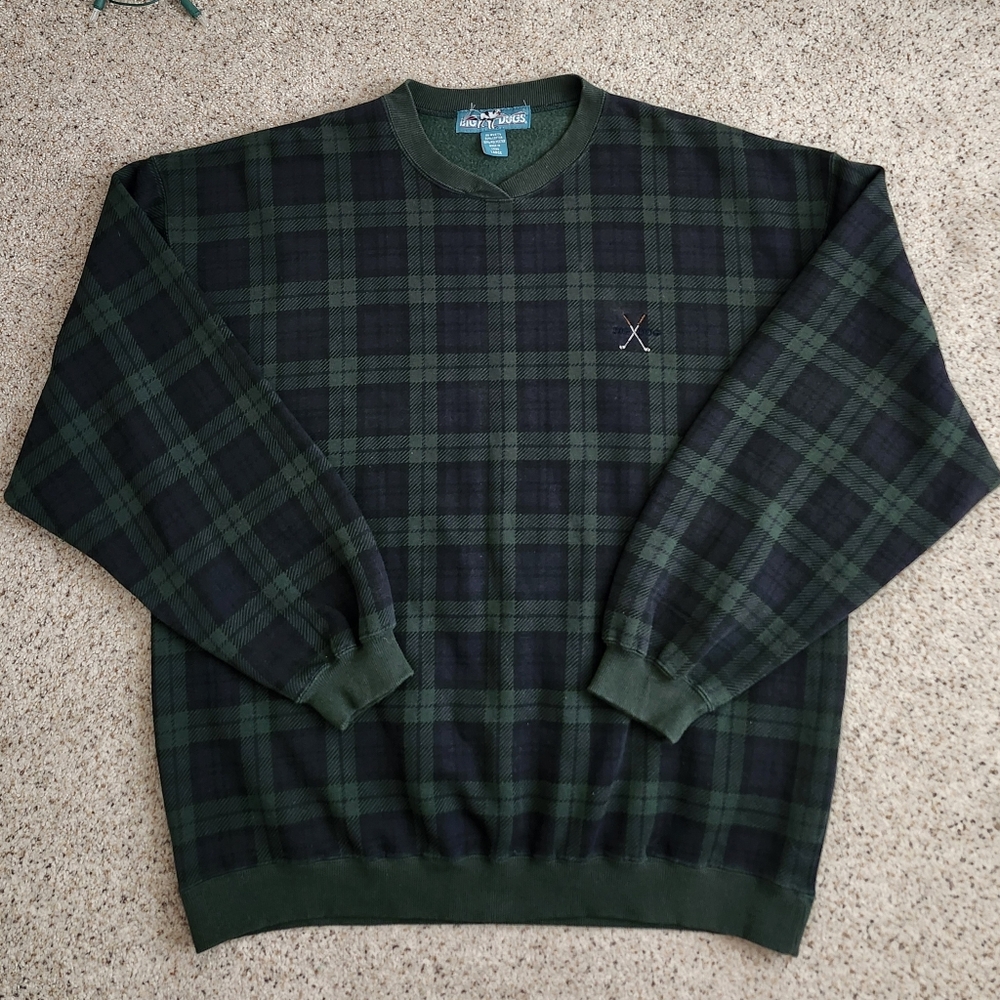 Big Dogs Plaid Sweater Y2k